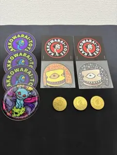 かっこわらい雑貨店　ノベルティ　コイン　ステッカー　たま　tamaのサムネイル