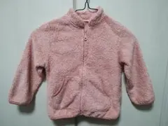値下げ！UNIQLOピンク フリースジャケット 100cm