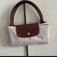 LONGCHAMP ルプリアージュ Mサイズ トートバッグ アイボリー本物