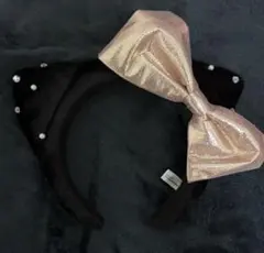 ユニバ USJ カチューシャ キティ 黒 ピンク