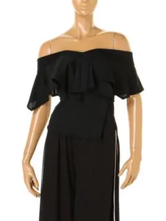 Delyie NOIR／アシメントリーフリルオフショル美品‼️のサムネイル