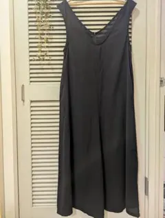 ブラック Vネック オールインワン