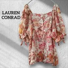 ❤１点限り❤LAUREN CONRAD フラワープリントブラウス オフショルダー