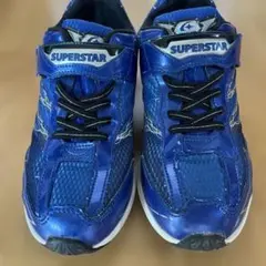 SUPERSTAR 青 スニーカー ベルクロタイプ22㎝EEEのサムネイル
