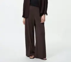 クレープジャージー ストレートパンツ