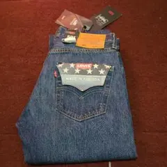 新品同様タグ付きリーバイス501アメリカusa製w28革パッチチェーンステッチ