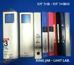 キングファイル・リングファイルセット　A4　キングジム　リヒトラブ　セディア