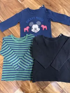 ユニクロベビー　長袖Tシャツ 3枚セット