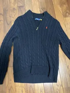 POLO RALPH LAUREN サマーニットセーター L ネイビー