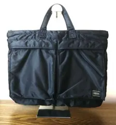 美品【ポーター】 タンカー ショートヘルメットバッグ ブリーフケース A4 黒