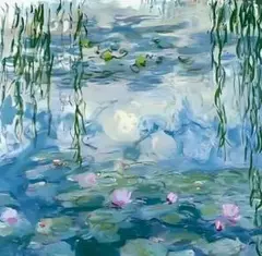 モネ睡蓮　40×40 大型サイズダイヤモンドアートキット