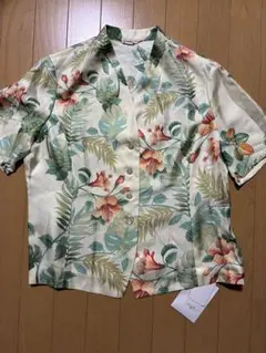 BEPPE SPADACINI 印花絲綢短袖襯衫