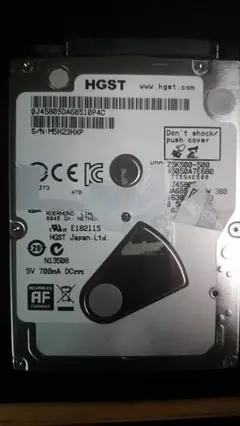 2.5インチHDD500GBのサムネイル