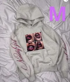 9090 girl Rip Print Hoodie