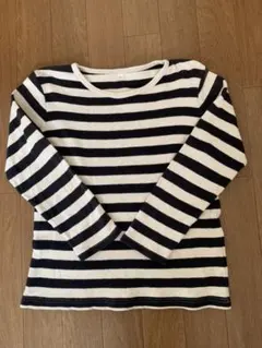 無印良品 ボーダーカットソー キッズ 130cm