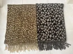 レオパード柄マフラー