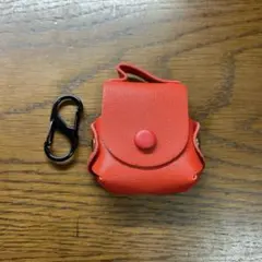 AirPods ケース レザー調 可愛い 赤 耐衝撃 第1/第2世代対応 カバー