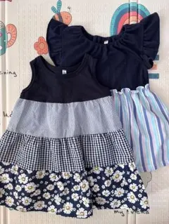 女の子　ワンピース（90㎝）２枚セットのサムネイル