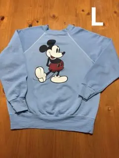 ミッキーマウス トレーナー L ヴィンテージ スウェット (検索キムタク