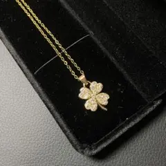 ❤️早い者勝ち❤️ネックレス　アクセサリー　ゴールド　ペンダント　トップ　四葉　ヨ