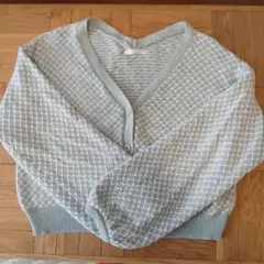 エヘカソポ　Vネックカーディガン　ミント