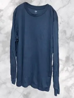 ユニクロ ソフトタッチクルーネックＴシャツ ネイビー