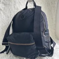 美品✨トリーバーチ リュックサック ナイロン レザー ブラック