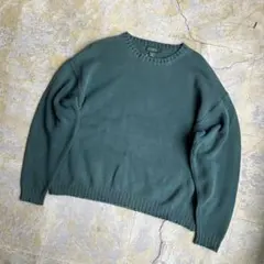 90S J.CREW 巨人タグ コットンニット ロールネック ジェイクルー