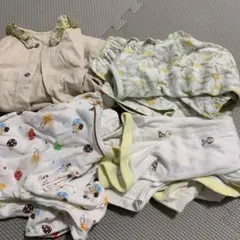 60ベビー コンビ肌着 女の子4点セット