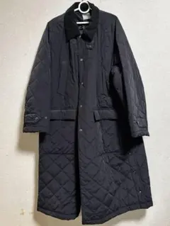 Barbour風　ブラック キルティングジャケット Lサイズ