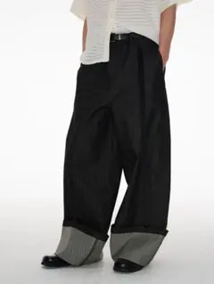 RELABEL Check Shirt Baggy Jeans - メルカリ