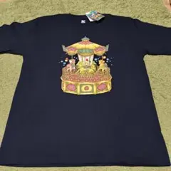 さくらももこ コジコジ×グラニフメリーゴーランド柄 Tシャツ ネイビーのサムネイル