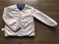 無印良品べージュネイビー リバーシブルジャケット
