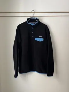 Patagonia シンチラスナップt 黒✖️ブルー