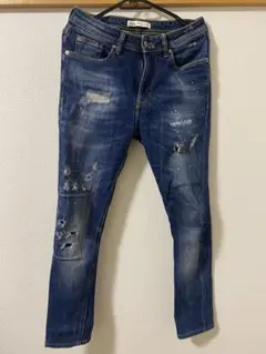 ZARA デニム ダメージ加工 ジーンズ EUR 38