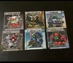 元祖SDガンダムスナック　シール　６枚（07　09　12　16　25　30）