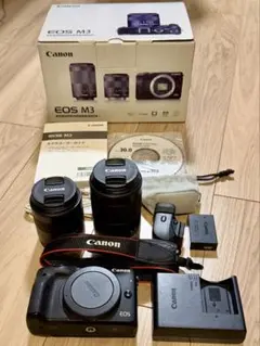 美品 Canon EOS M2 D 一眼レフ トリプルレンズキット - メルカリ