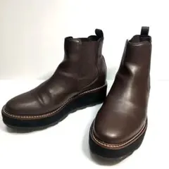 オリエンタルトラフィック　L　24〜24.5cmブラウン サイドゴアブーツ 厚底