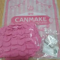 m*u様 CANMAKE フリルデザイン ポーチ ピンク