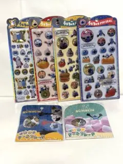 スンスン　うるちゅるポップシール　おはじきシールフレークセット