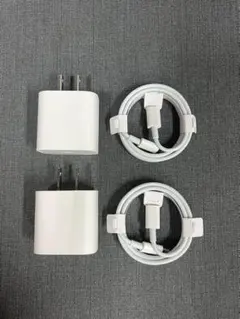 iPhoneケーブル ＋ 急速充電器 PD20WタイプC USB-C 2セットg