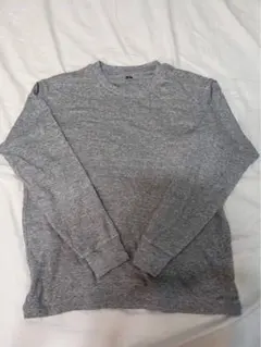 UNIQLO グレー 長袖カットソー 綿100％ サイズM