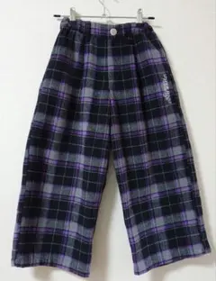 シスタージェニィ　チェック柄パンツ 黒・紫