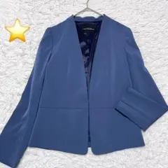 グリーンレーベルリラクシング 洗えるストレッチノーカラージャケット