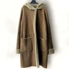 unknown アンノウン ムートンコート ファー コート イギリス製 本革