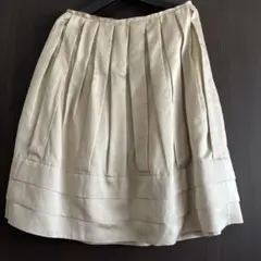ボディドレッシングデラックス シルク混プリーツスカート