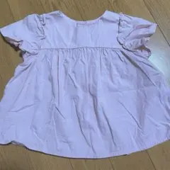 ZARA ベビー　ピンクトップス　半袖ブラウス　80センチ