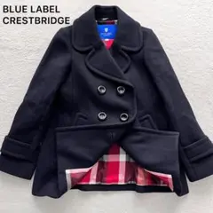 美品✨ブルーレーベル クレストブリッジ ウールコート ピーコート チェック