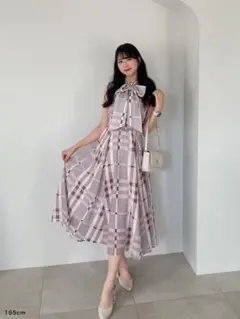 Anmille ビッグチェックリボンOP アンミール ビックチェックリボンOP - メルカリ