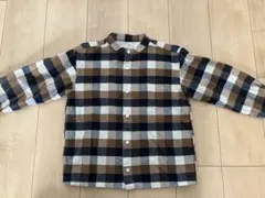 チェック柄 長袖シャツ 140cm 無印良品